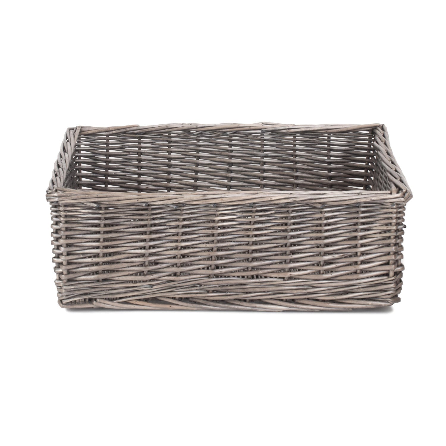 Extra Large Antique Wash Willow Tray Basket - REGN
