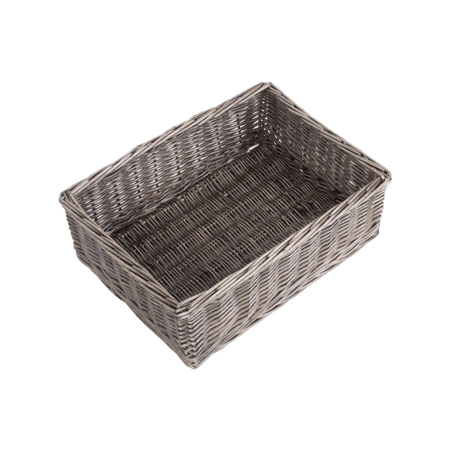 Extra Large Antique Wash Willow Tray Basket - REGN