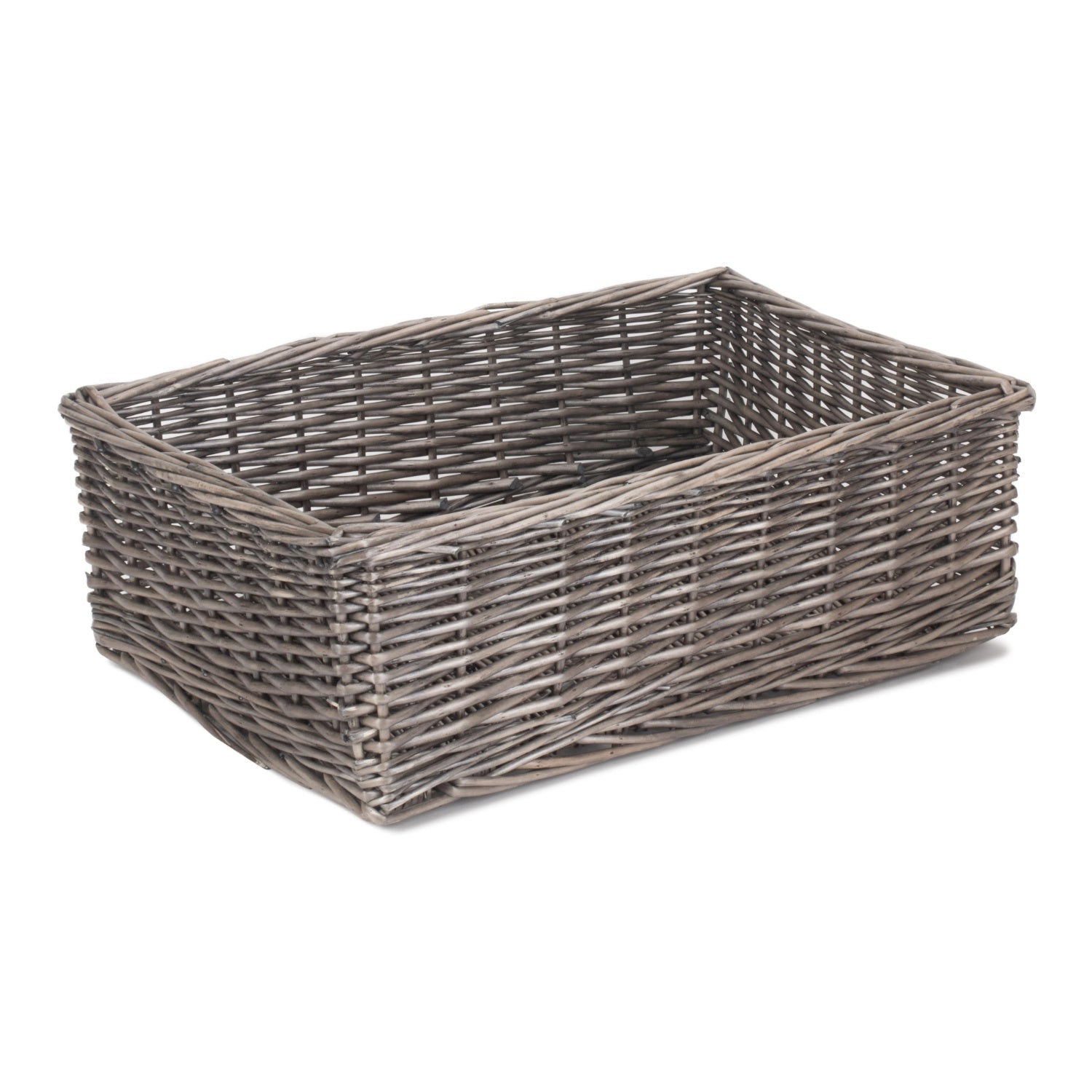 Extra Large Antique Wash Willow Tray Basket - REGN