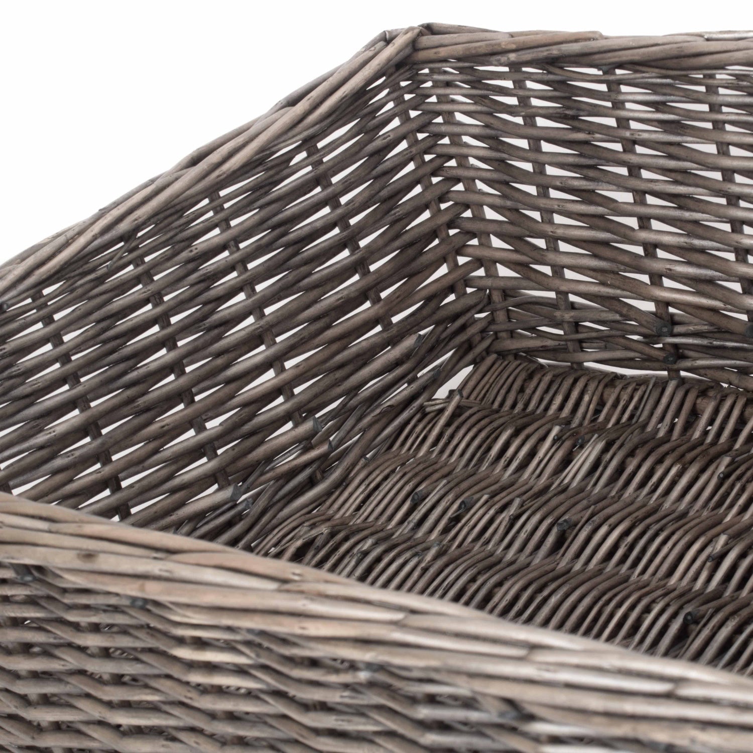 Extra Large Antique Wash Willow Tray Basket - REGN