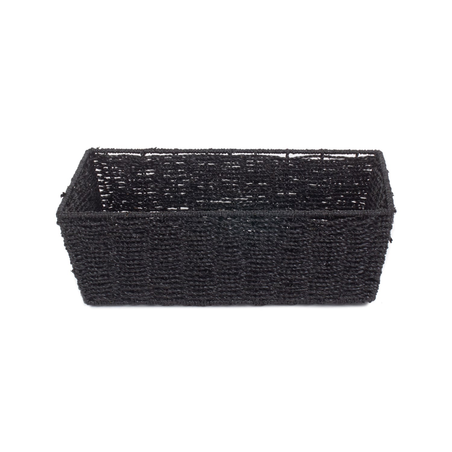 Extra Large Black Paper Rope Tray Basket - REGN