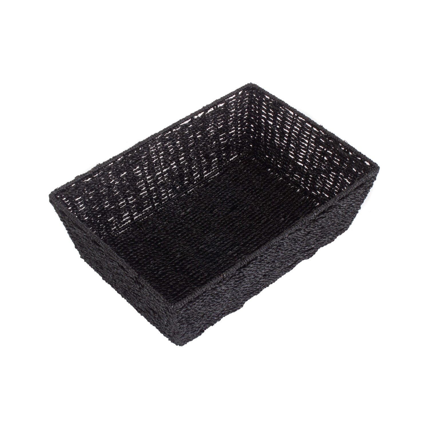 Extra Large Black Paper Rope Tray Basket - REGN