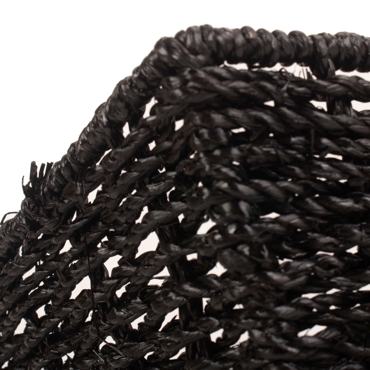 Extra Large Black Paper Rope Tray Basket - REGN