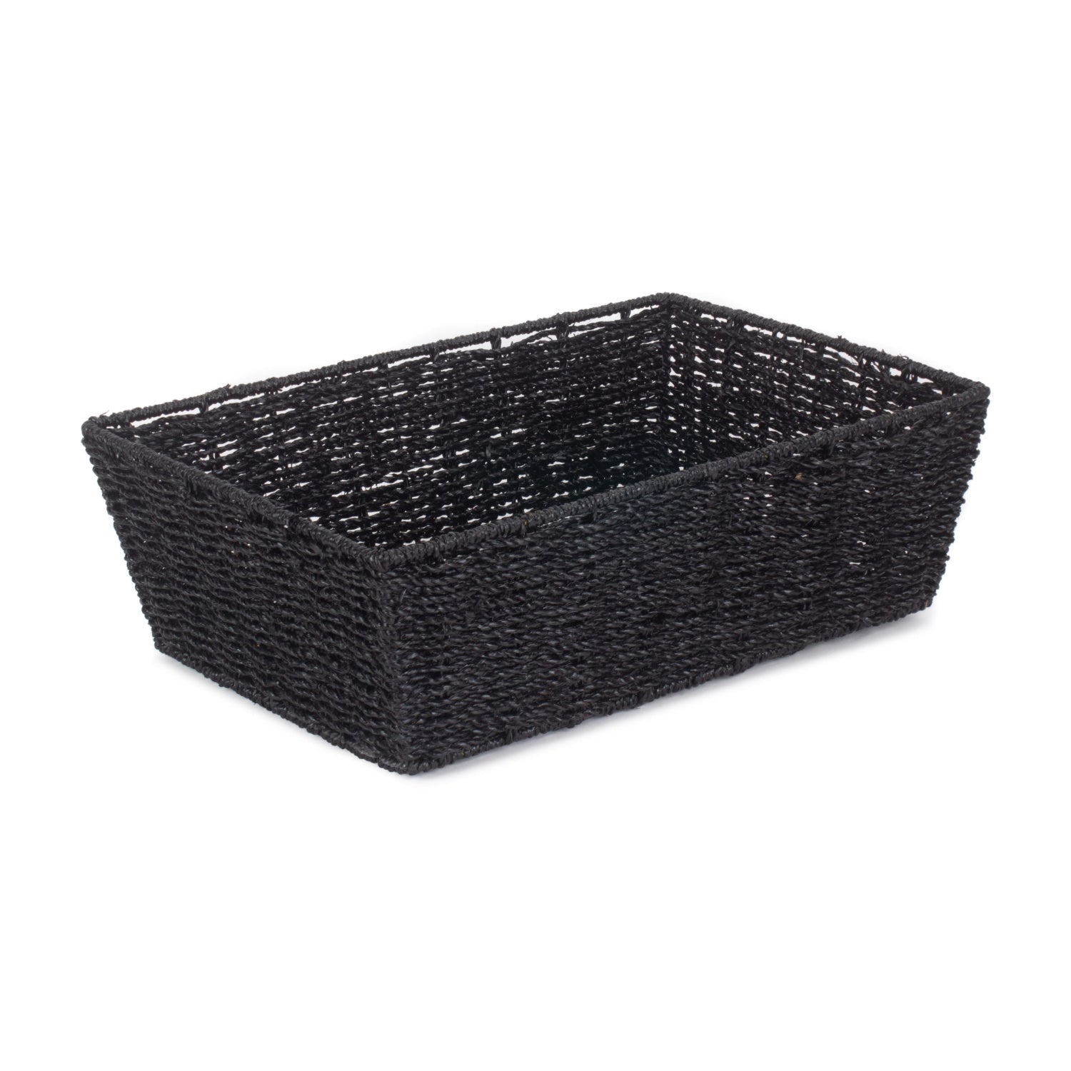 Extra Large Black Paper Rope Tray Basket - REGN