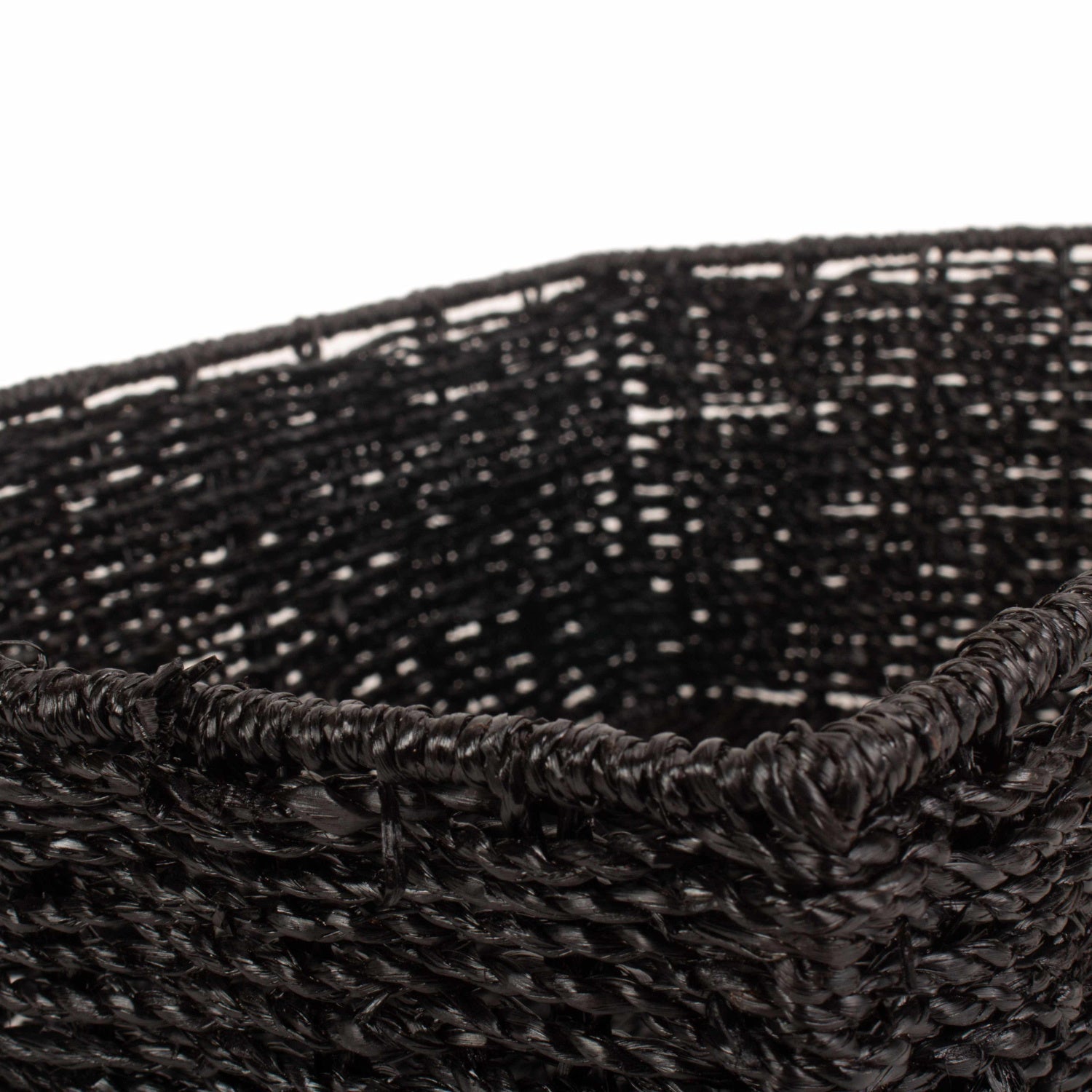 Extra Large Black Paper Rope Tray Basket - REGN