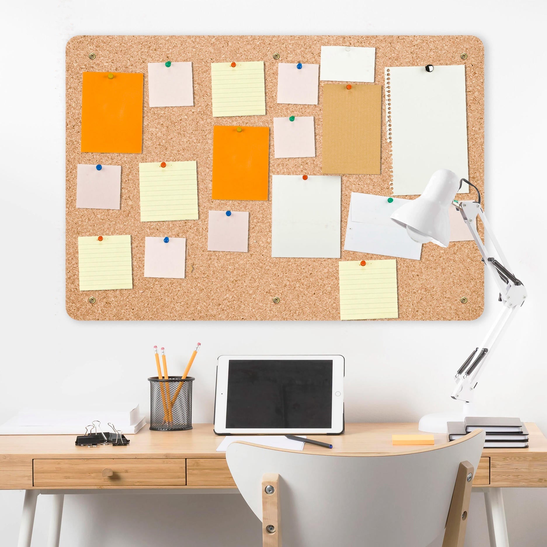 Extra Large Cork Notice & Memo Board | Natural | 900 x 600 x 15 mm - REGN