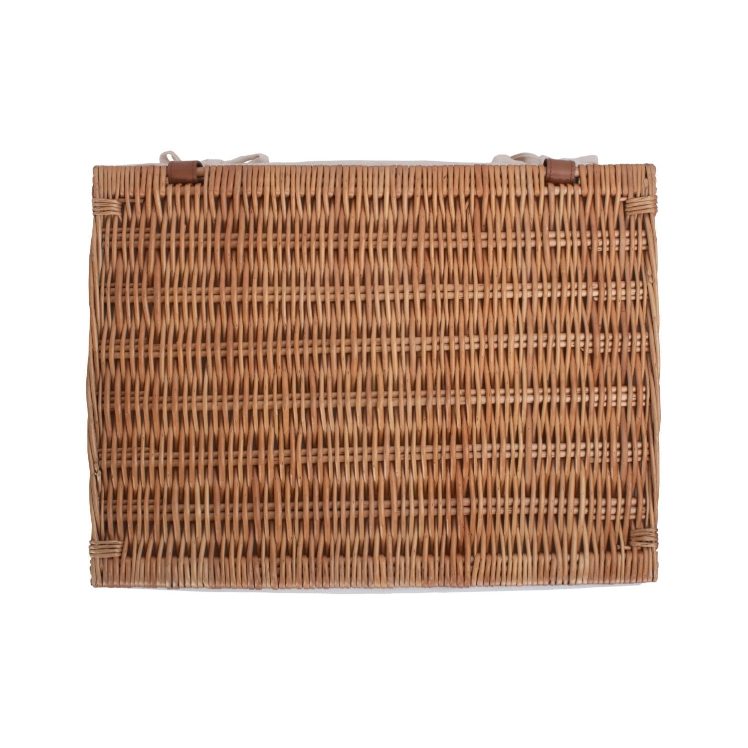 Extra Large Double Steamed Willow Storage Hamper with White Lining - REGN