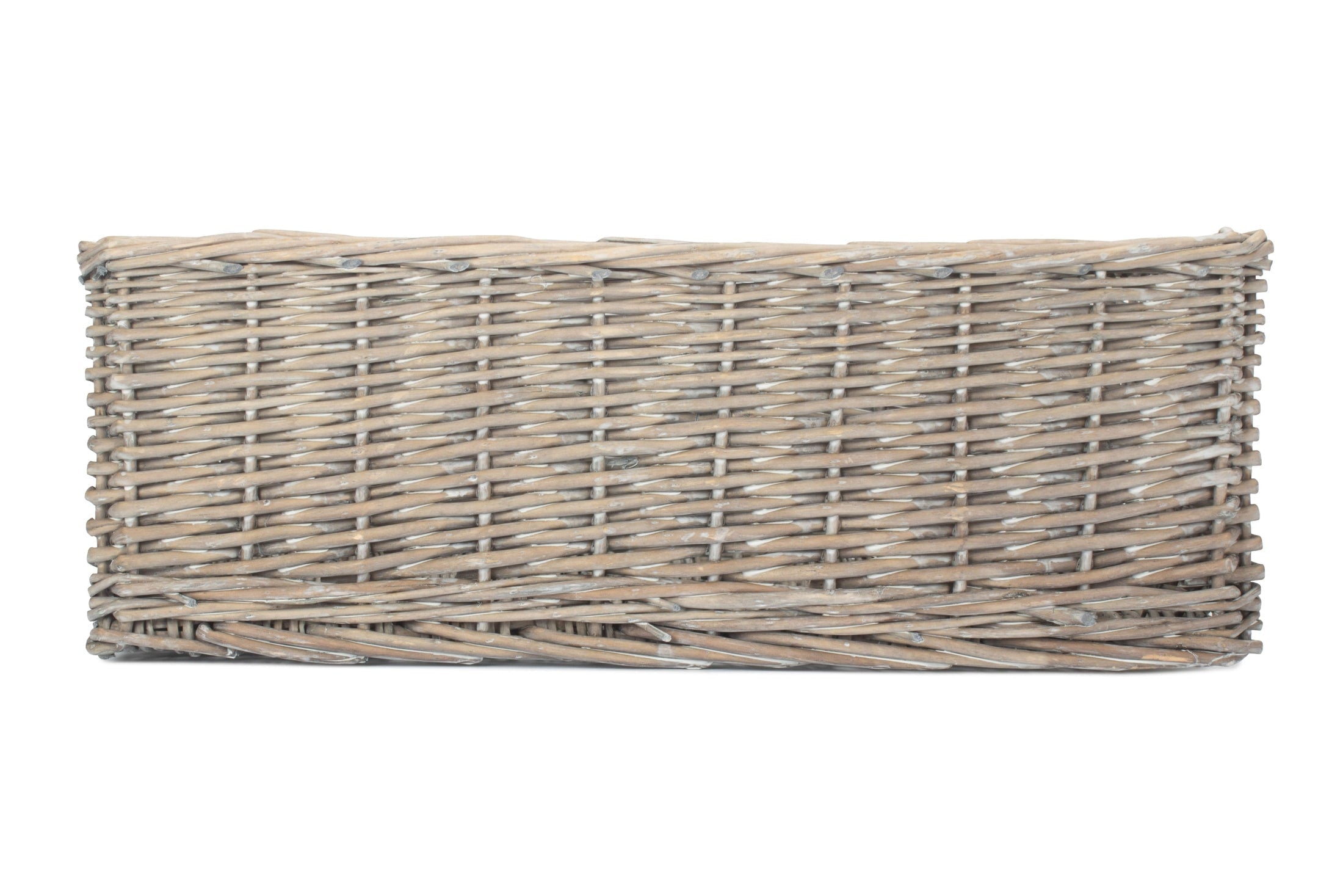 Extra Large Grey Wash Willow Tray Basket - REGN