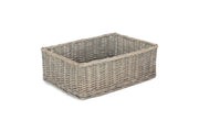 Extra Large Grey Wash Willow Tray Basket - REGN