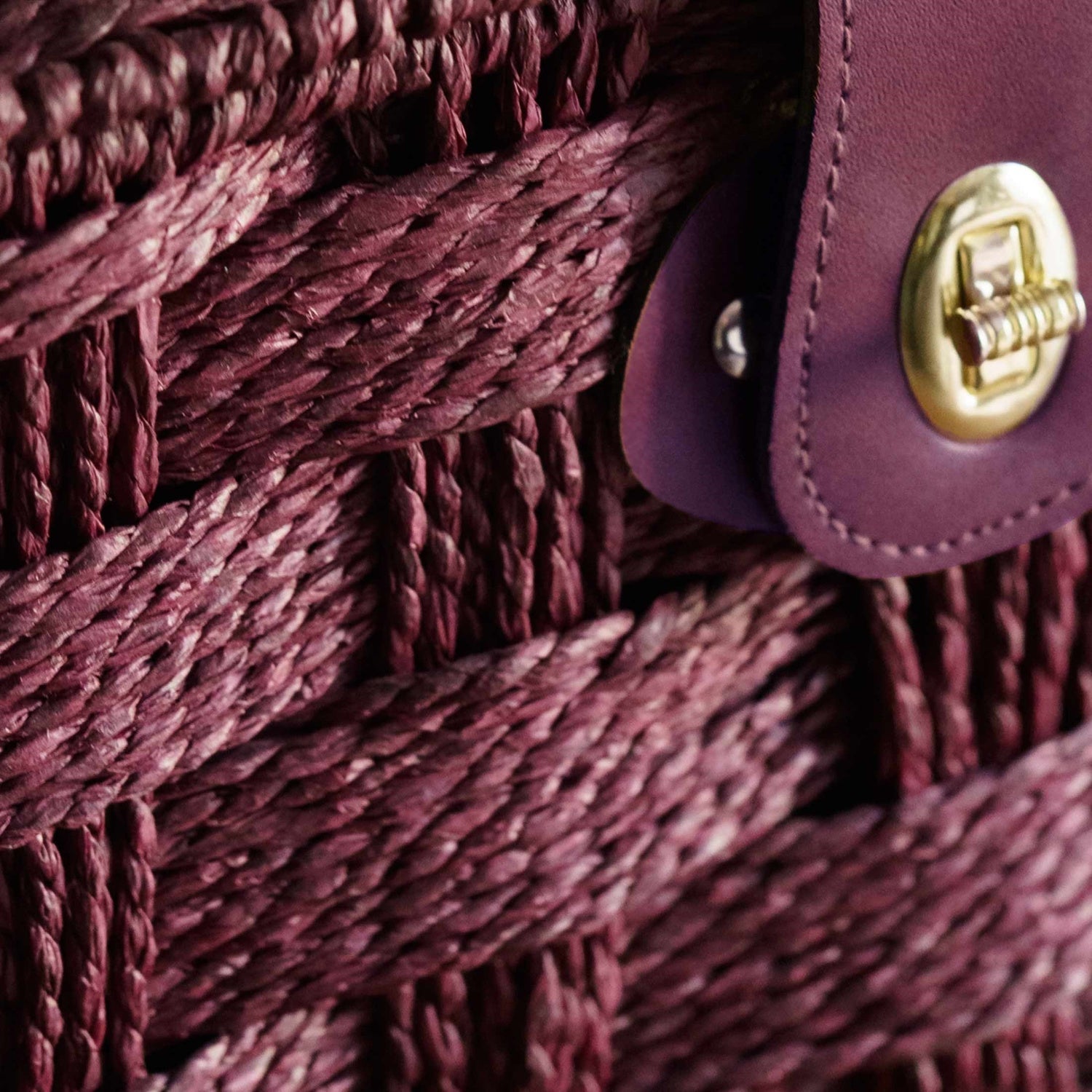 Extra Large Paper Rope Hamper - Burgundy - REGN