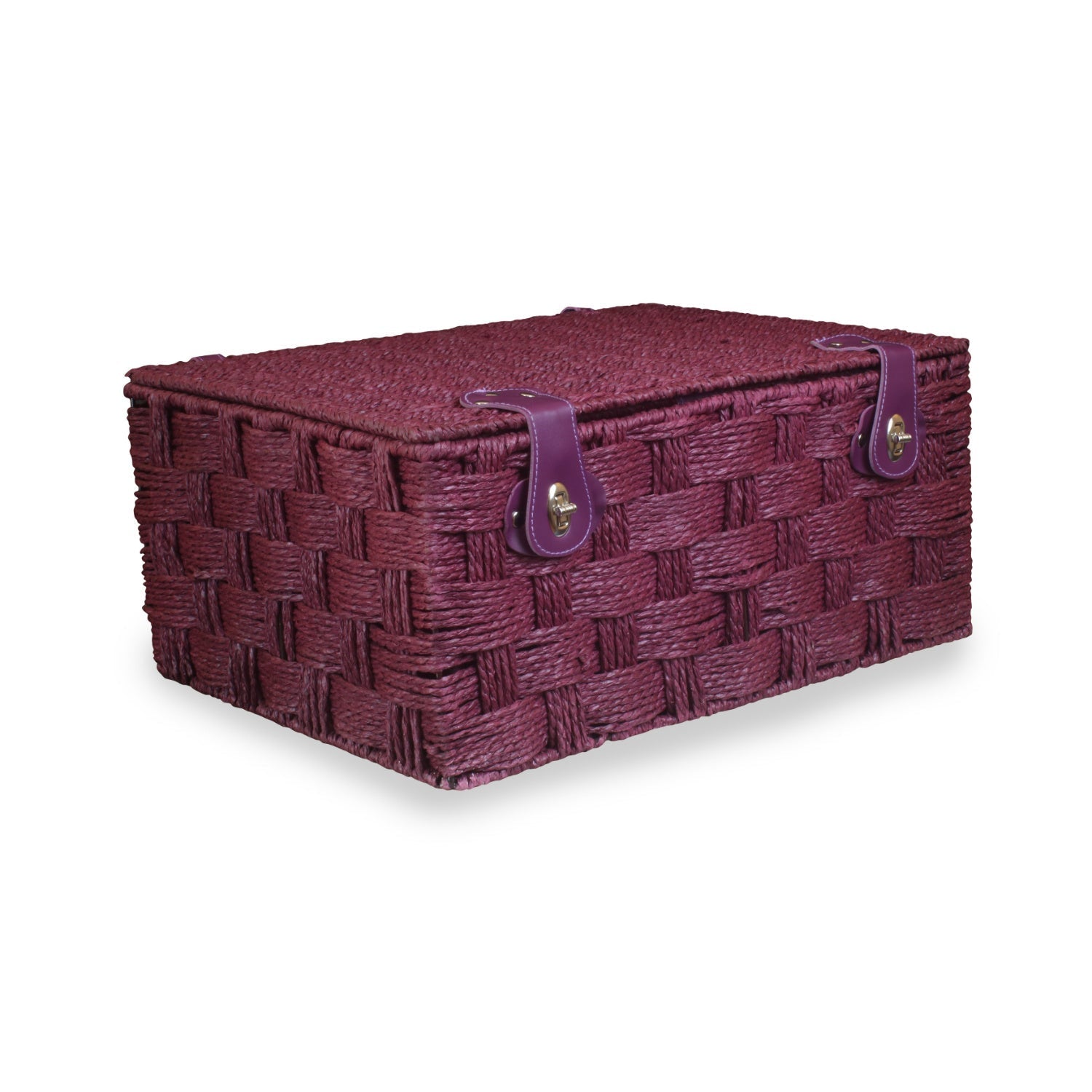 Extra Large Paper Rope Hamper - Burgundy - REGN