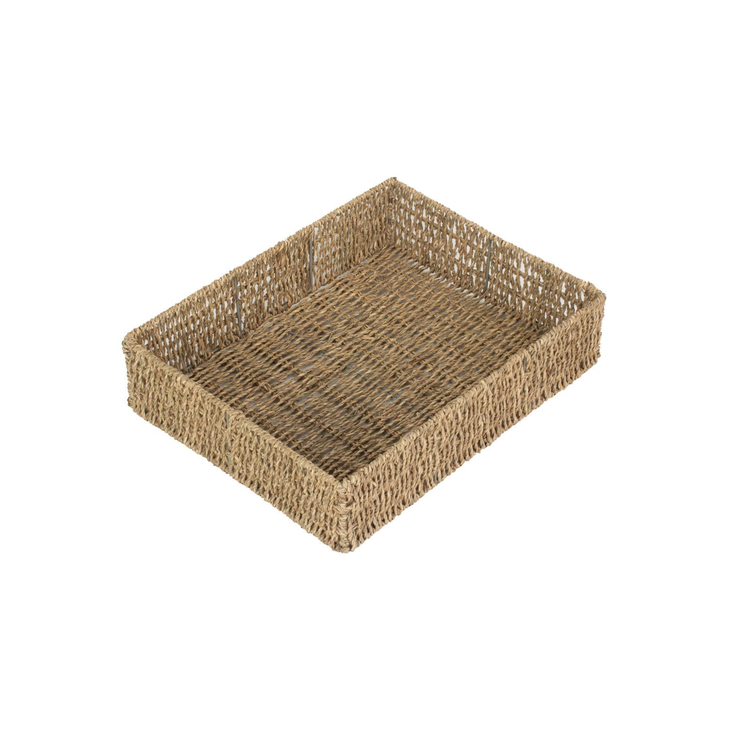 Extra Large Rectangular Seagrass Tray Basket - REGN