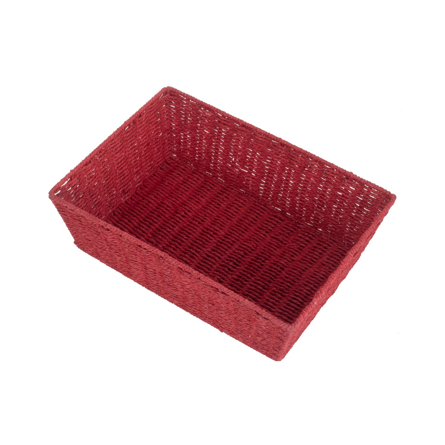 Extra Large Red Paper Rope Tray Basket - REGN