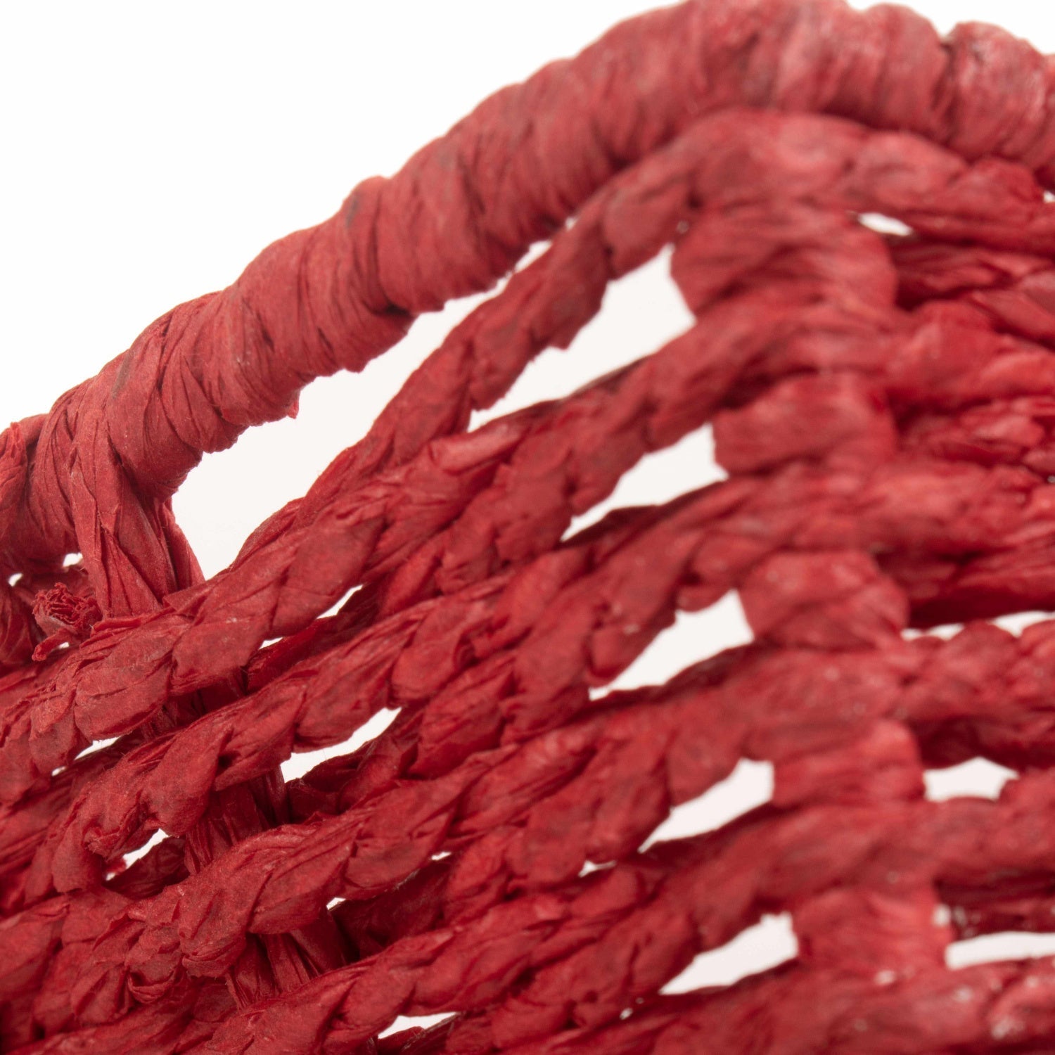 Extra Large Red Paper Rope Tray Basket - REGN