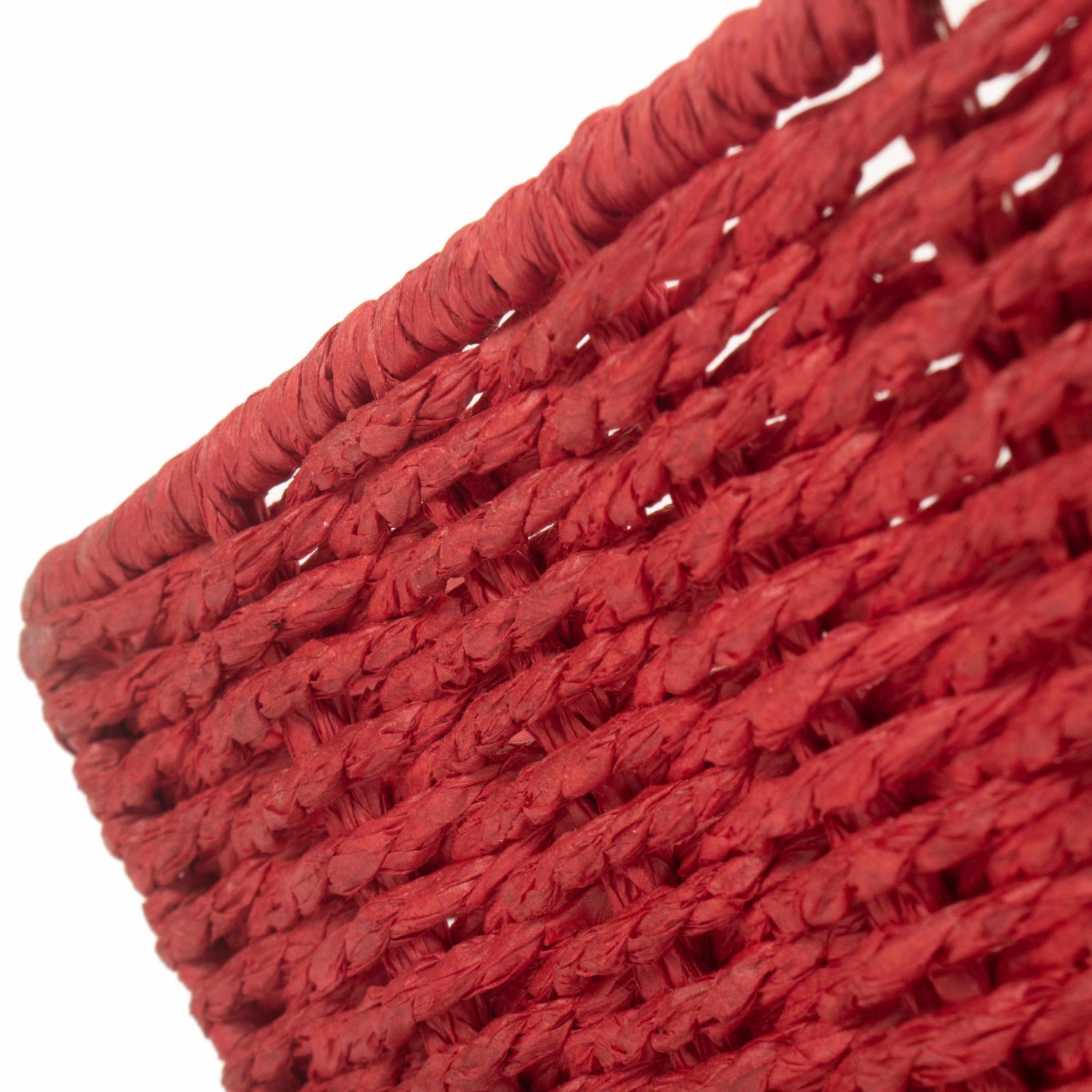 Extra Large Red Paper Rope Tray Basket - REGN