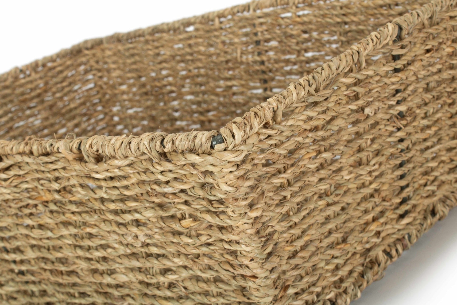 Extra Large Tapered Seagrass Tray Basket - REGN