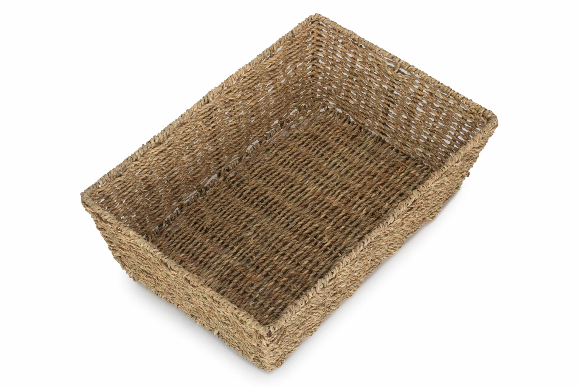Extra Large Tapered Seagrass Tray Basket - REGN