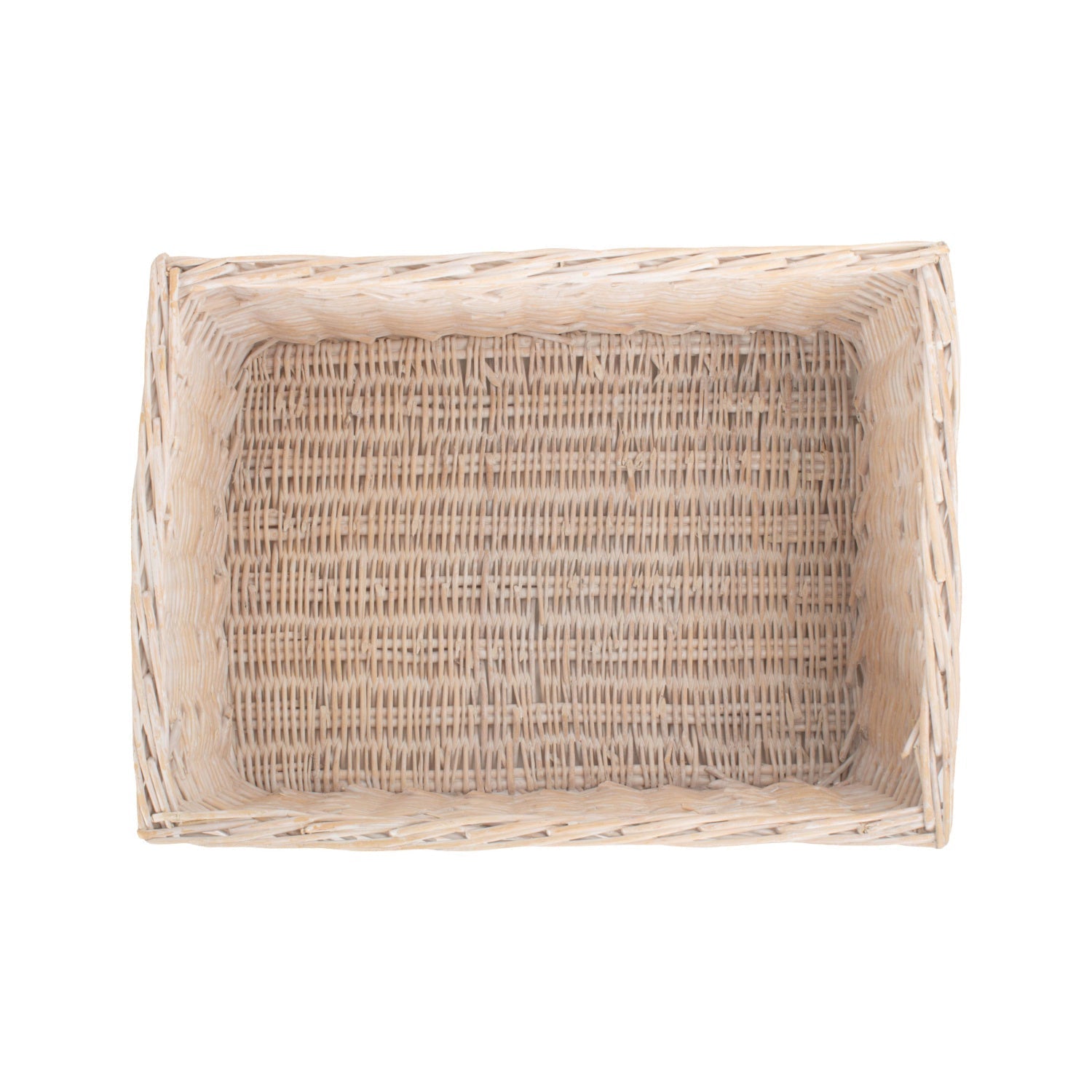 Extra Large White Wash Willow Storage Basket - REGN