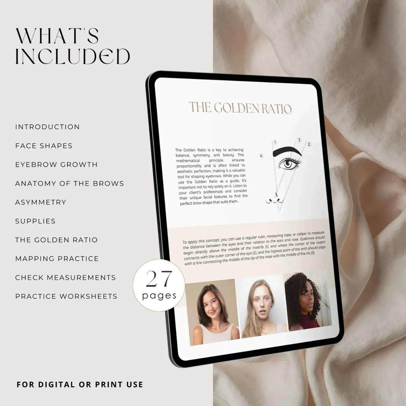 Eyebrow Mapping Course Editable Training Manual - REGN