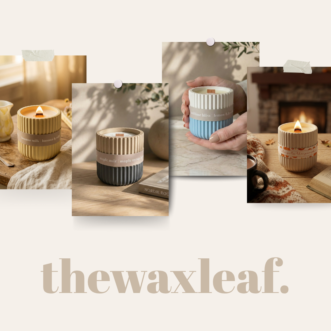 Banana Milk Scented Soy Wax Candle | Pastel Yellow Jesmonite | 135g