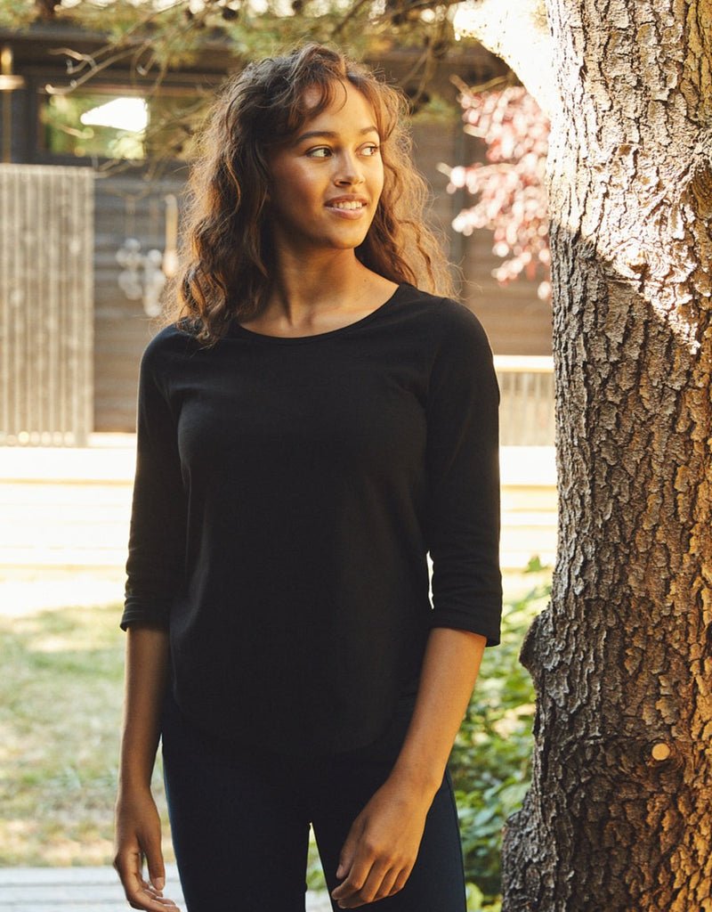 Fairtrade Organic Loose 3/4 Sleeve T-shirt - REGN