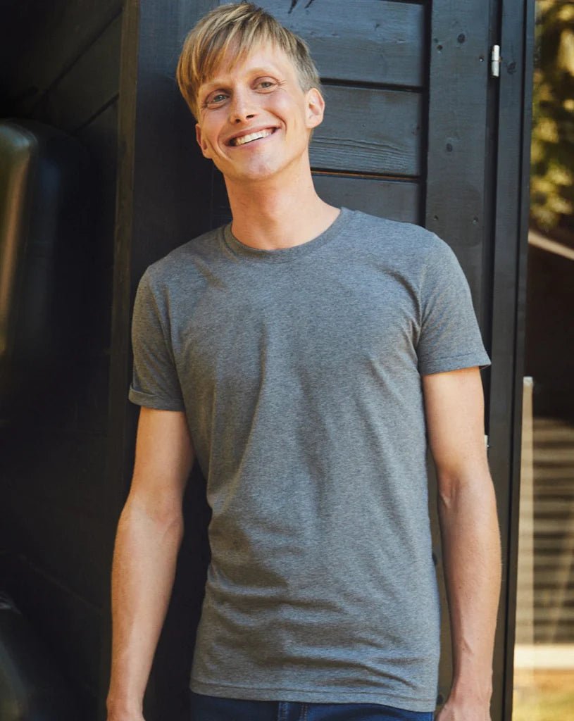 Fairtrade Organic Rolled Sleeve T-shirt: Mens - REGN