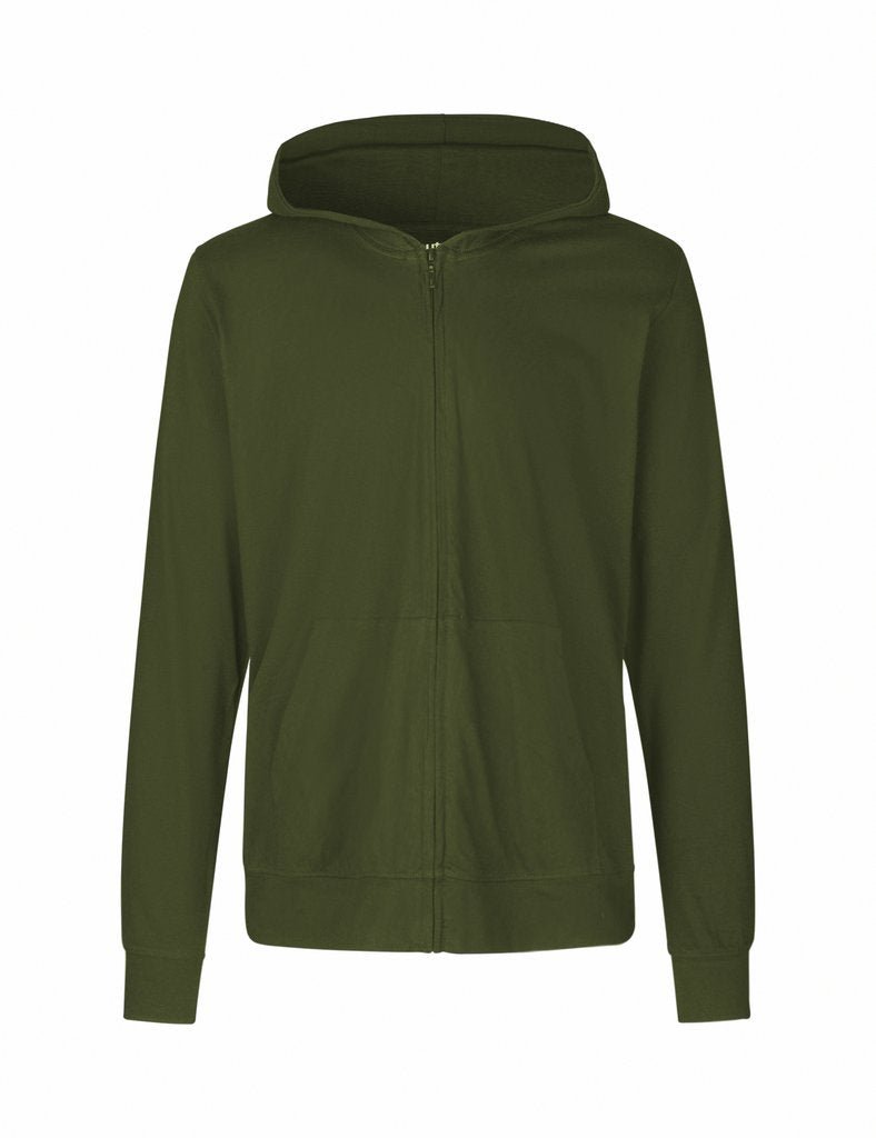 Fairtrade Organic Zipped T-shirt Hoodie: Unisex - REGN