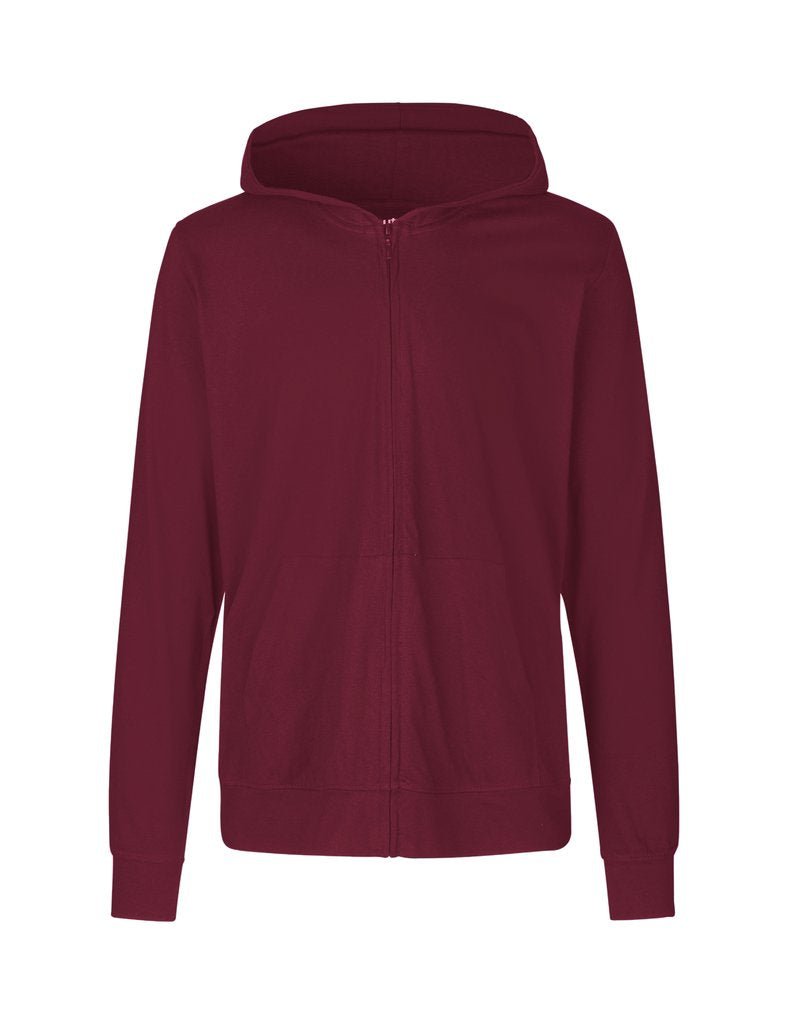 Fairtrade Organic Zipped T-shirt Hoodie: Unisex - REGN