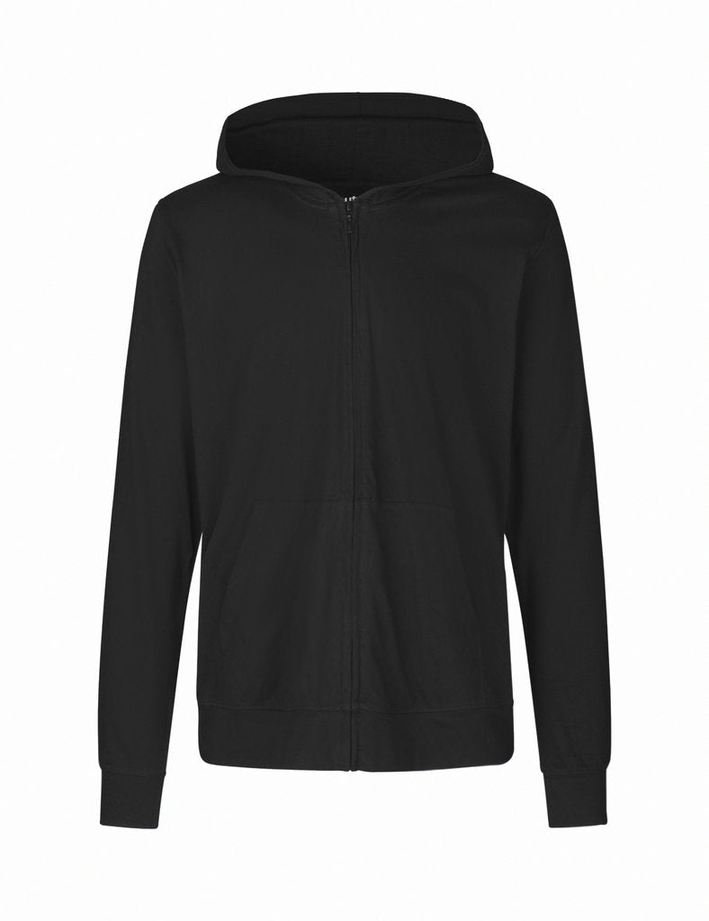 Fairtrade Organic Zipped T-shirt Hoodie: Unisex - REGN