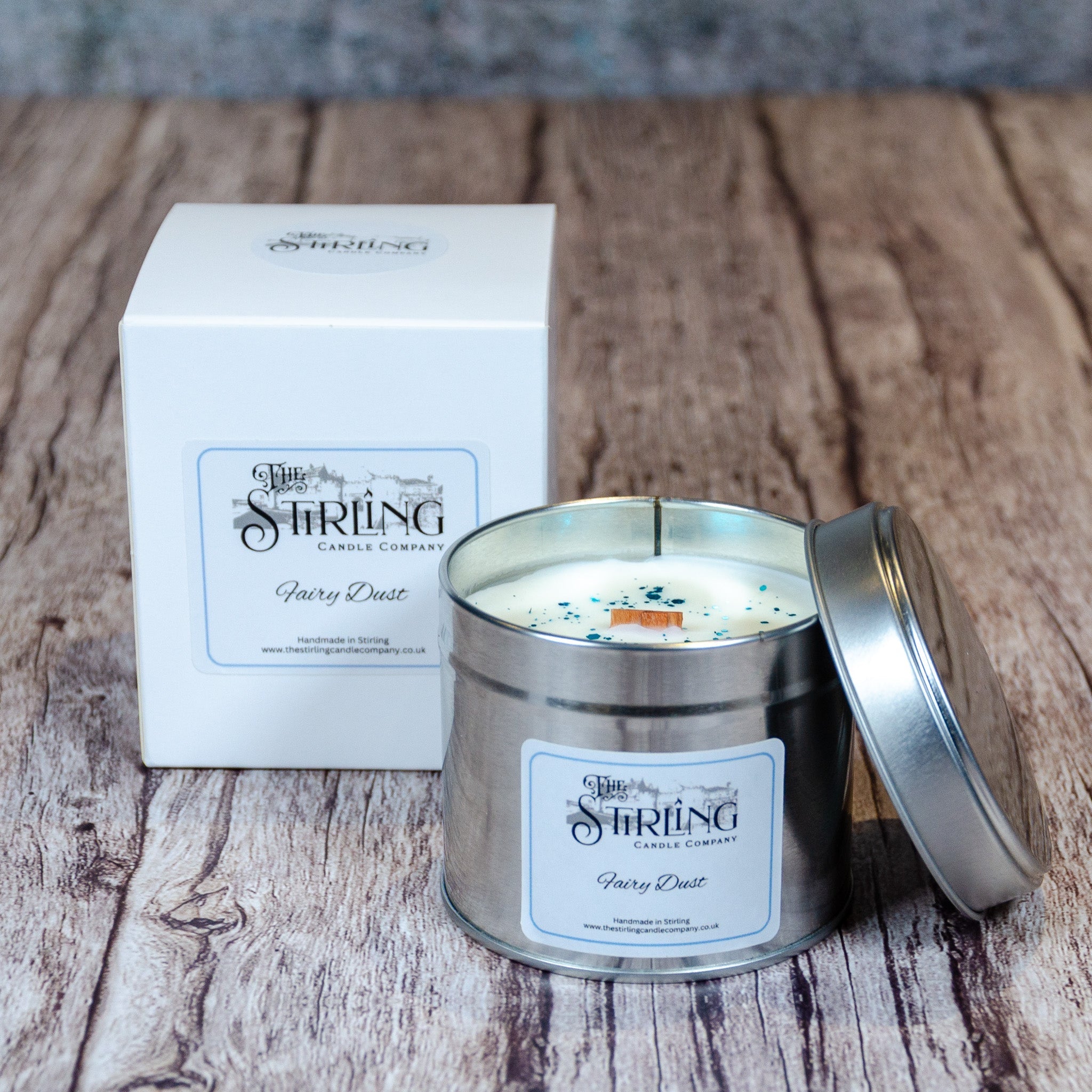 Fairy Dust - Travel Tin Candle - Wooden Wick - REGN