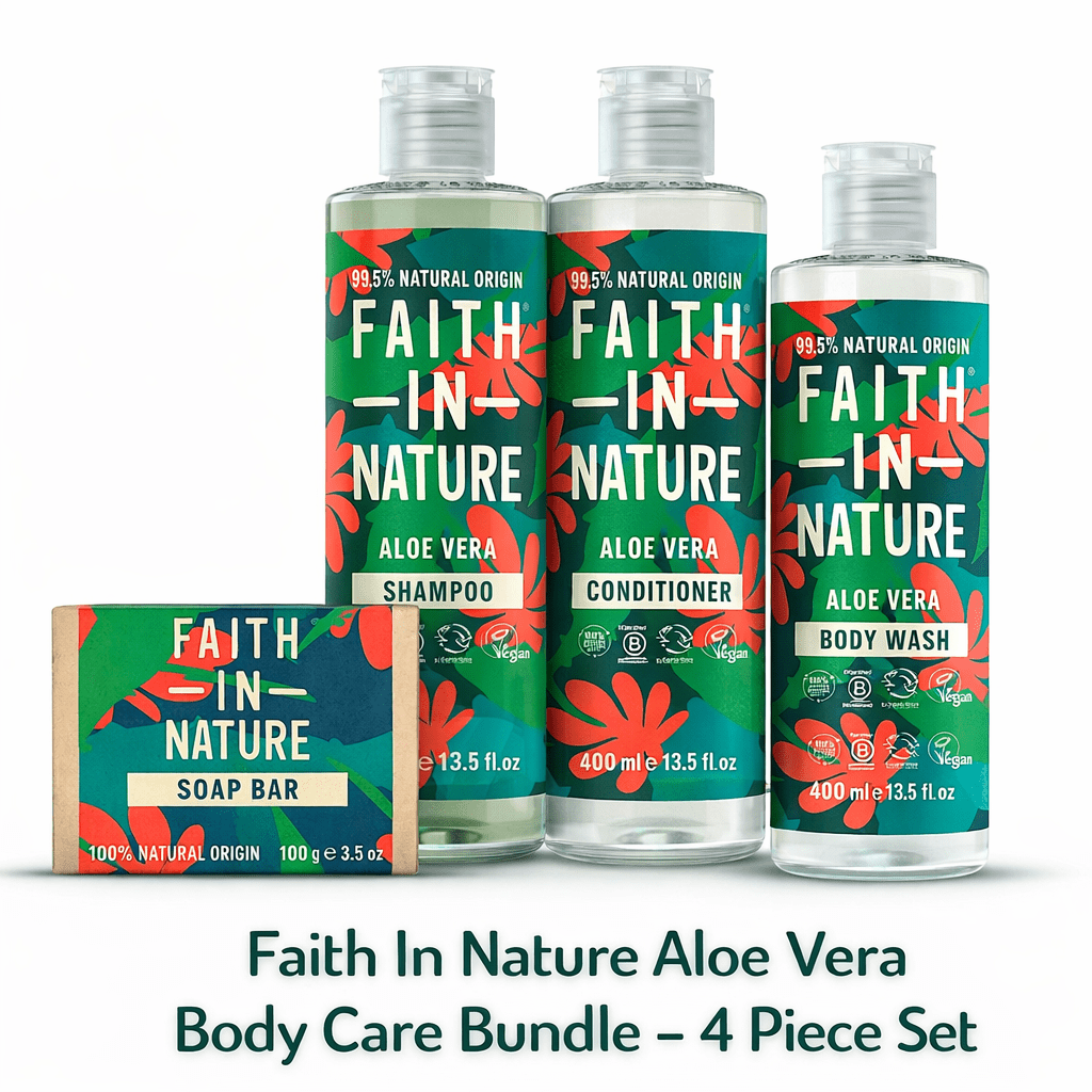 Faith In Nature Aloe Vera Body Care Bundle – 4 Piece Set - REGN
