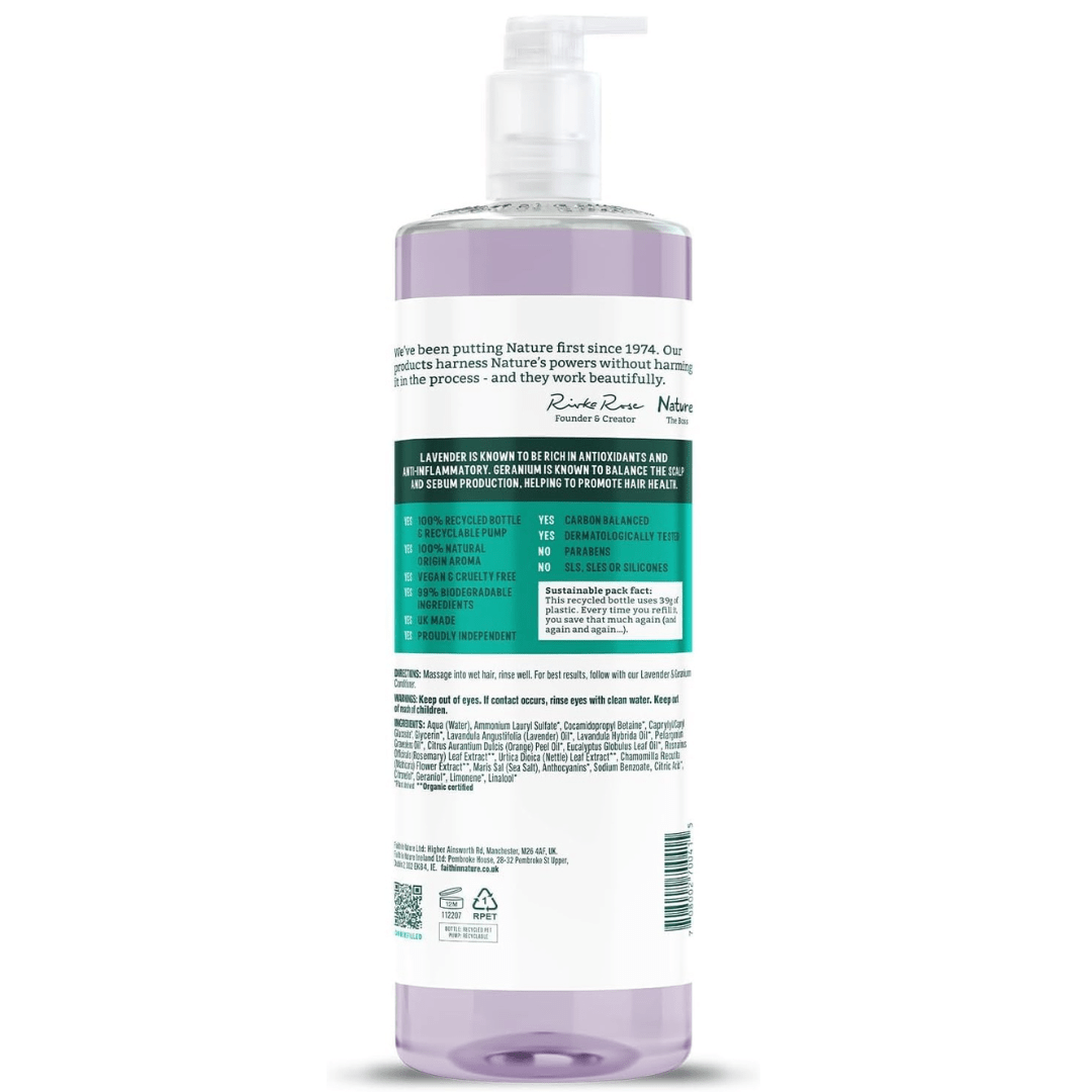 Faith In Nature Lavender & Geranium Shampoo – 1L - REGN