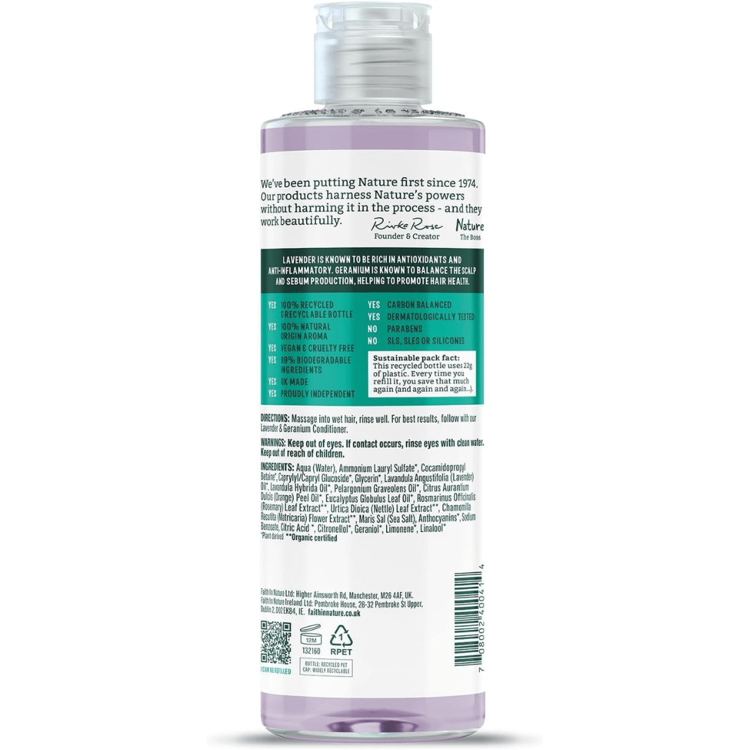 Faith In Nature Lavender & Geranium Shampoo – 400ml - REGN