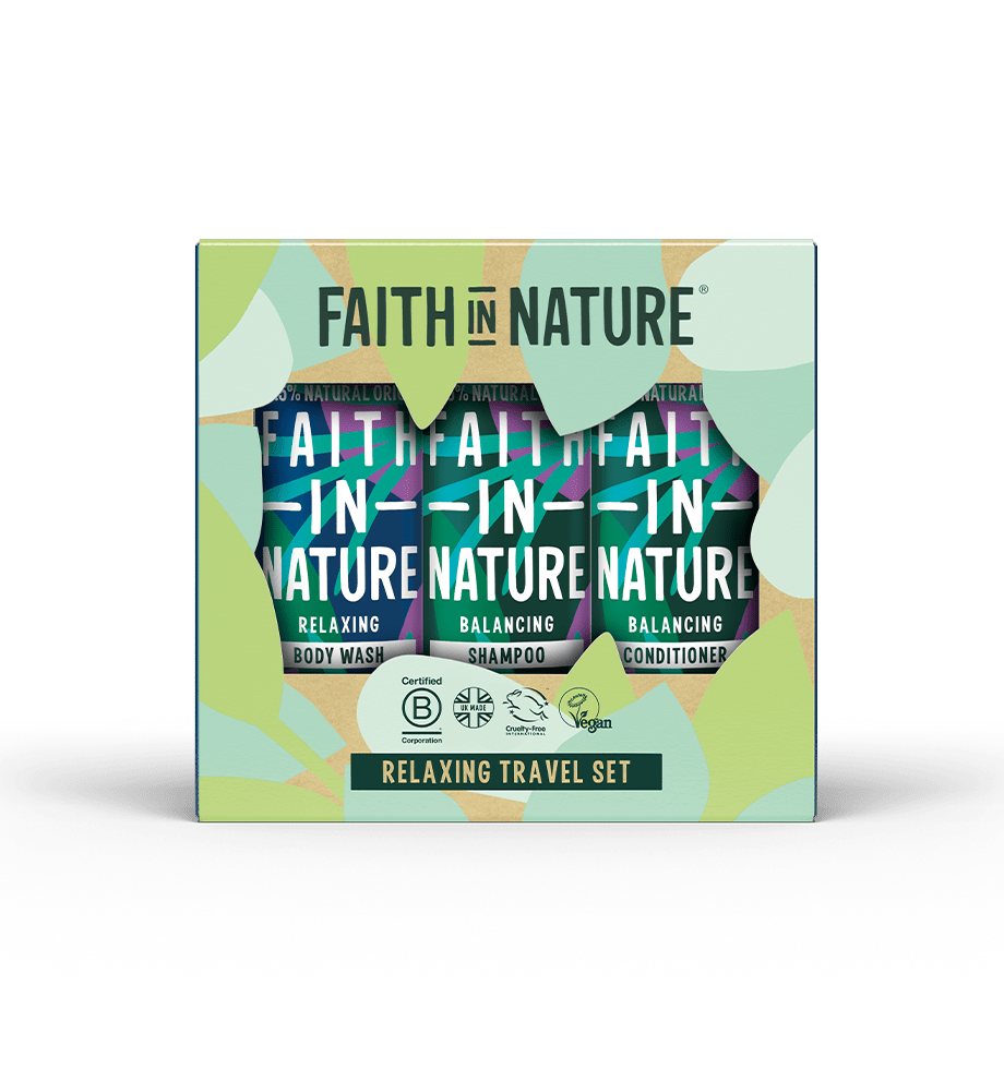Faith In Nature Relaxing Travel Gift Set Lavender & Geranium 3 x 100ml - REGN