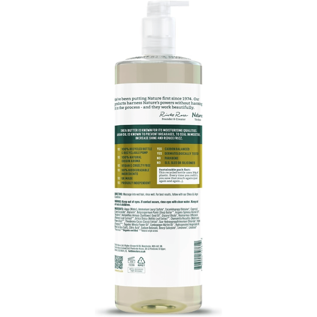 Faith In Nature Shea & Argan Shampoo – 1L - REGN