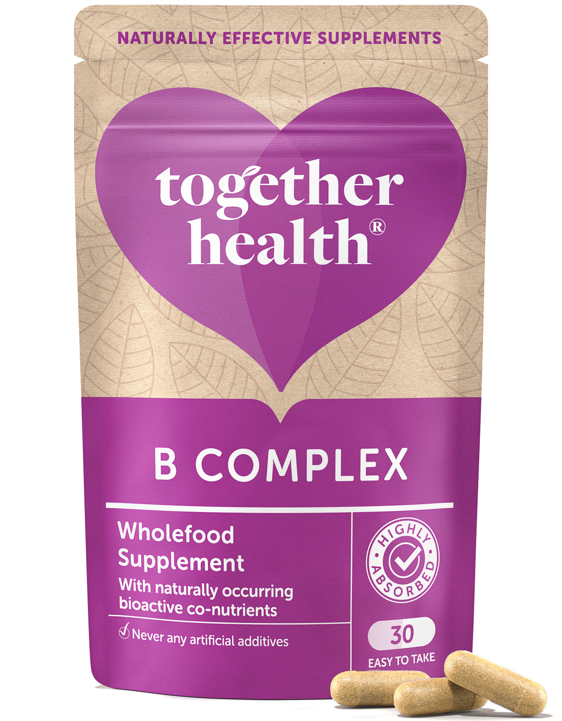 B Complex Vitamin – Vegan Supplement – 30 Capsules