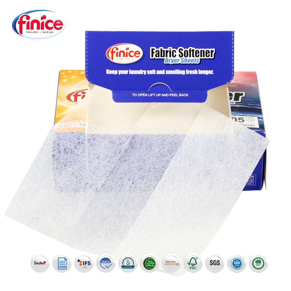 Finice Fabric Softener Dryer Sheets – Plant - Based, Anti - Static & Sensitive Skin Safe, 105 Sheets - REGN