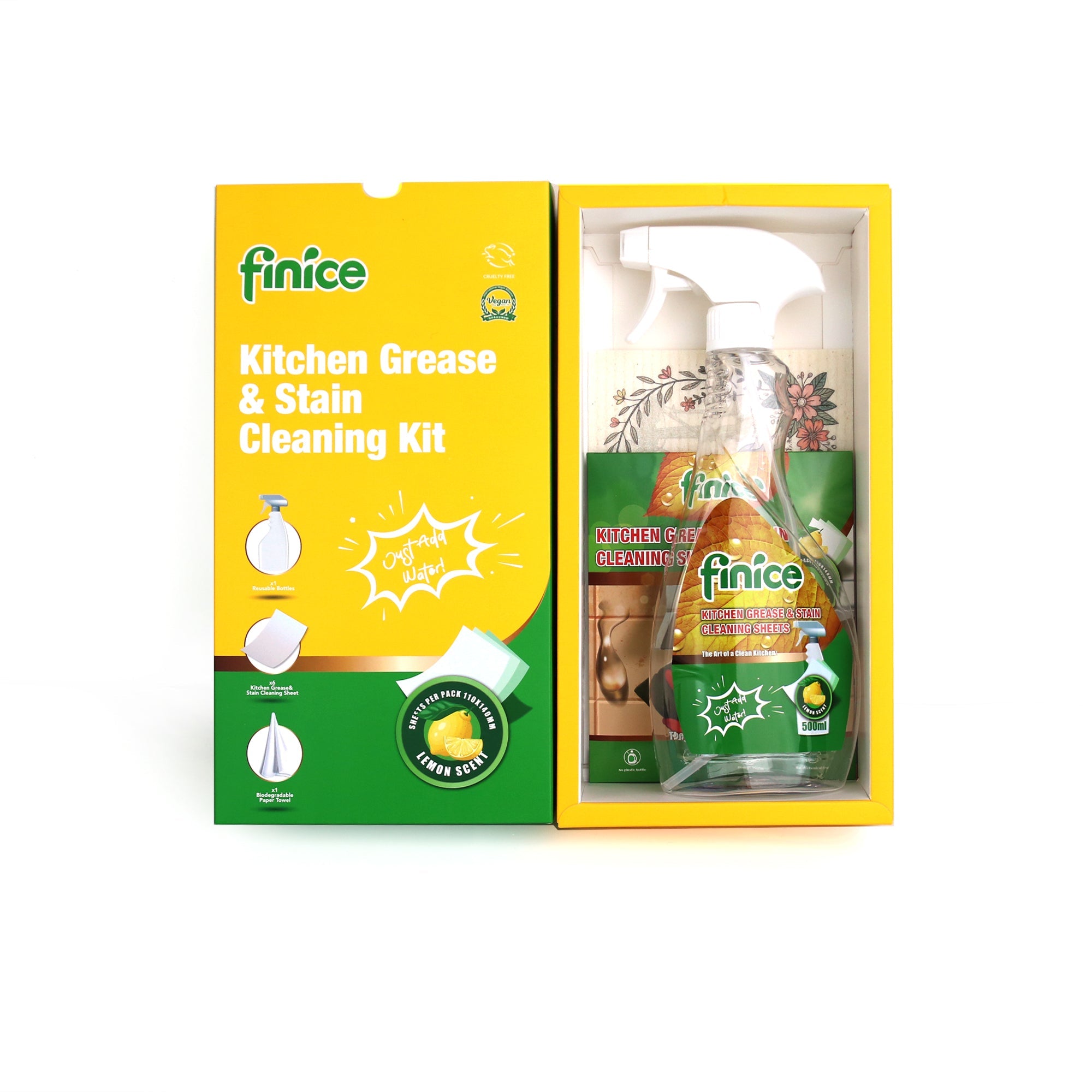 Finice Kitchen Grease & Stain Cleaning Kit - REGN