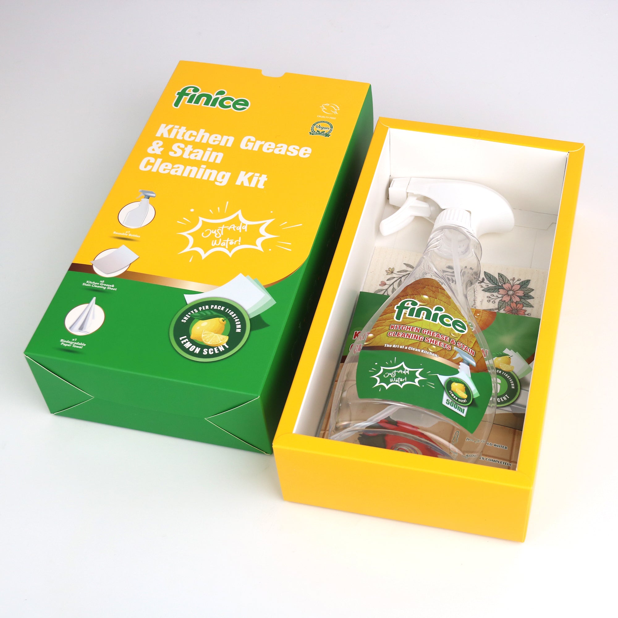 Finice Kitchen Grease & Stain Cleaning Kit - REGN