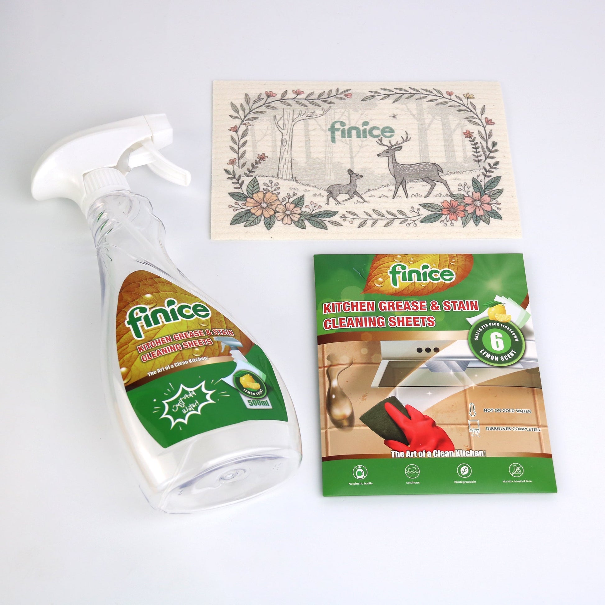 Finice Kitchen Grease & Stain Cleaning Kit - REGN