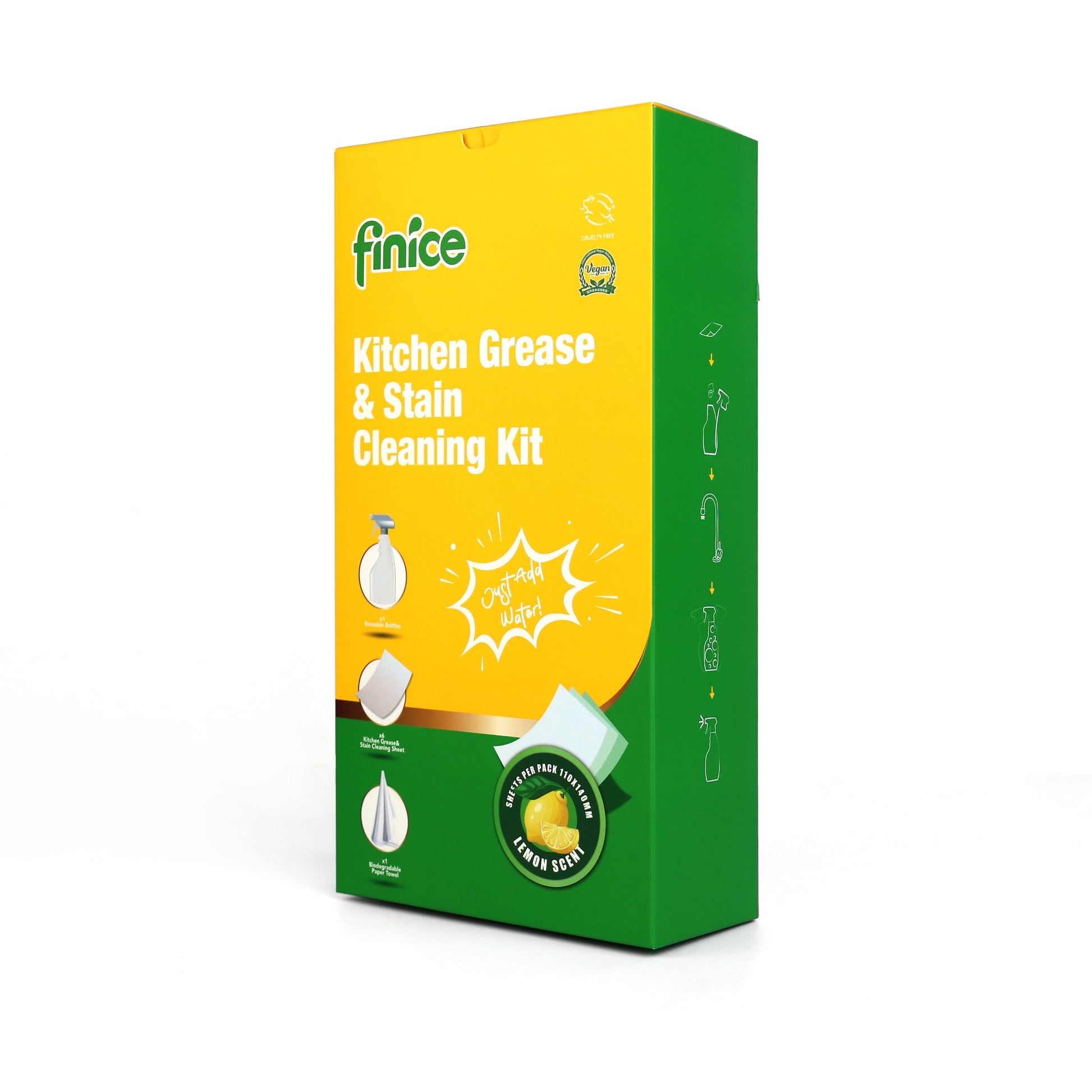 Finice Kitchen Grease & Stain Cleaning Kit - REGN