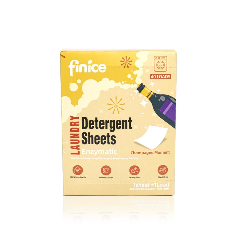 Finice Premium Laundry Detergent Sheets – Advanced Cleaning Power (40 Pack) - REGN