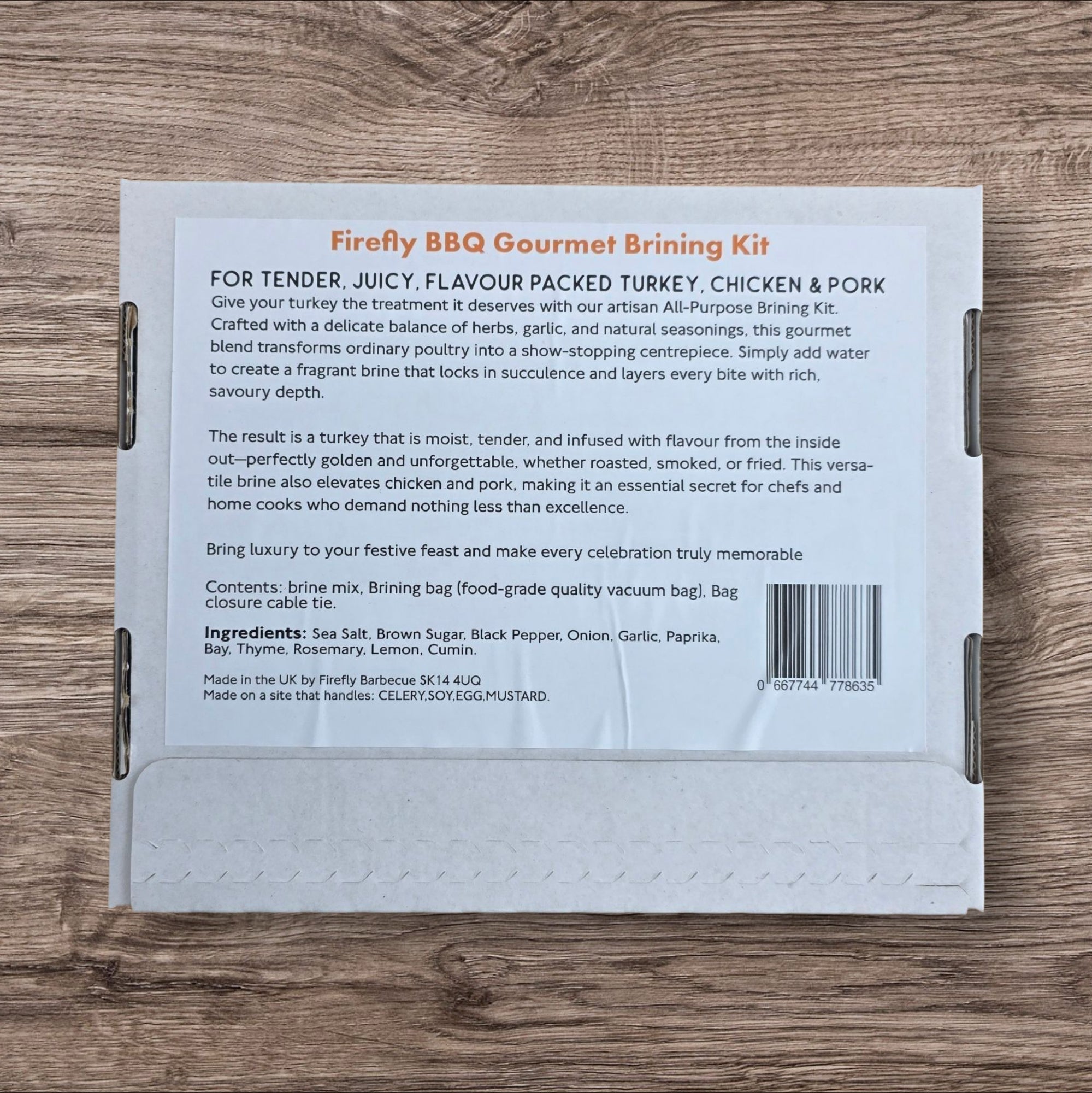 Firefly BBQ Turkey Brine Kit for Juicy Poultry - REGN