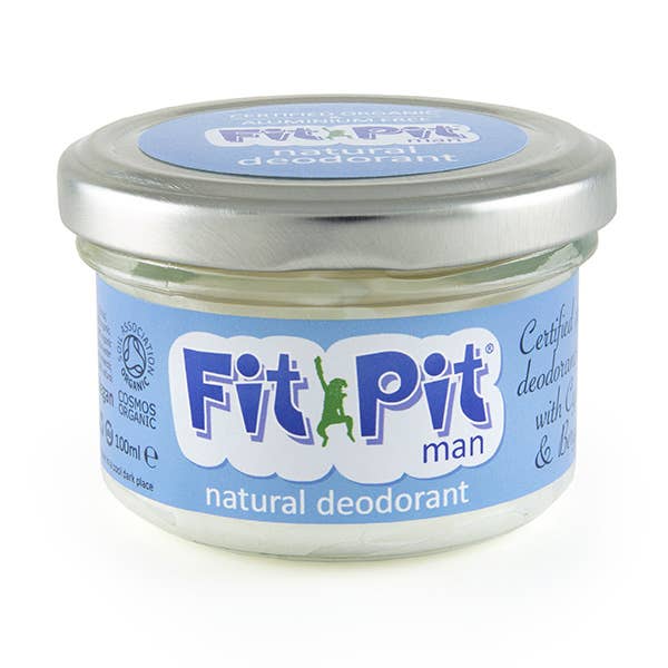 Fit Pit Natural Deodorant for Men COSMOS Organic Plastic Free - REGN