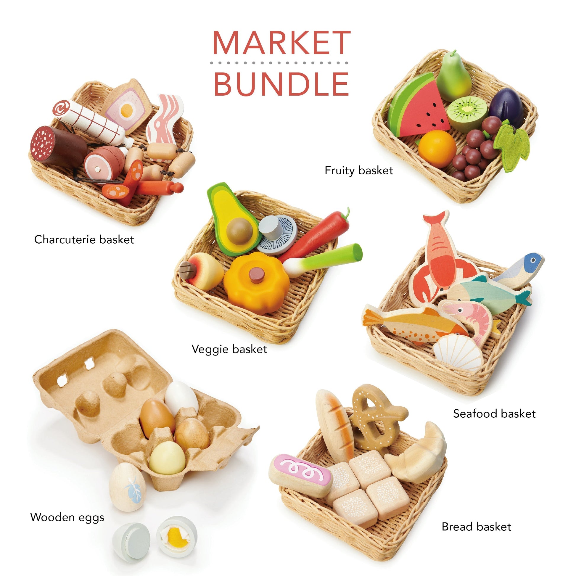 Food Basket Bundle (5 x Food Baskets & 1 x Eggs) - REGN