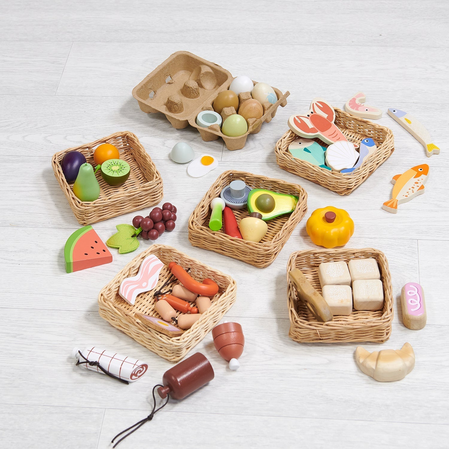 Food Basket Bundle (5 x Food Baskets & 1 x Eggs) - REGN