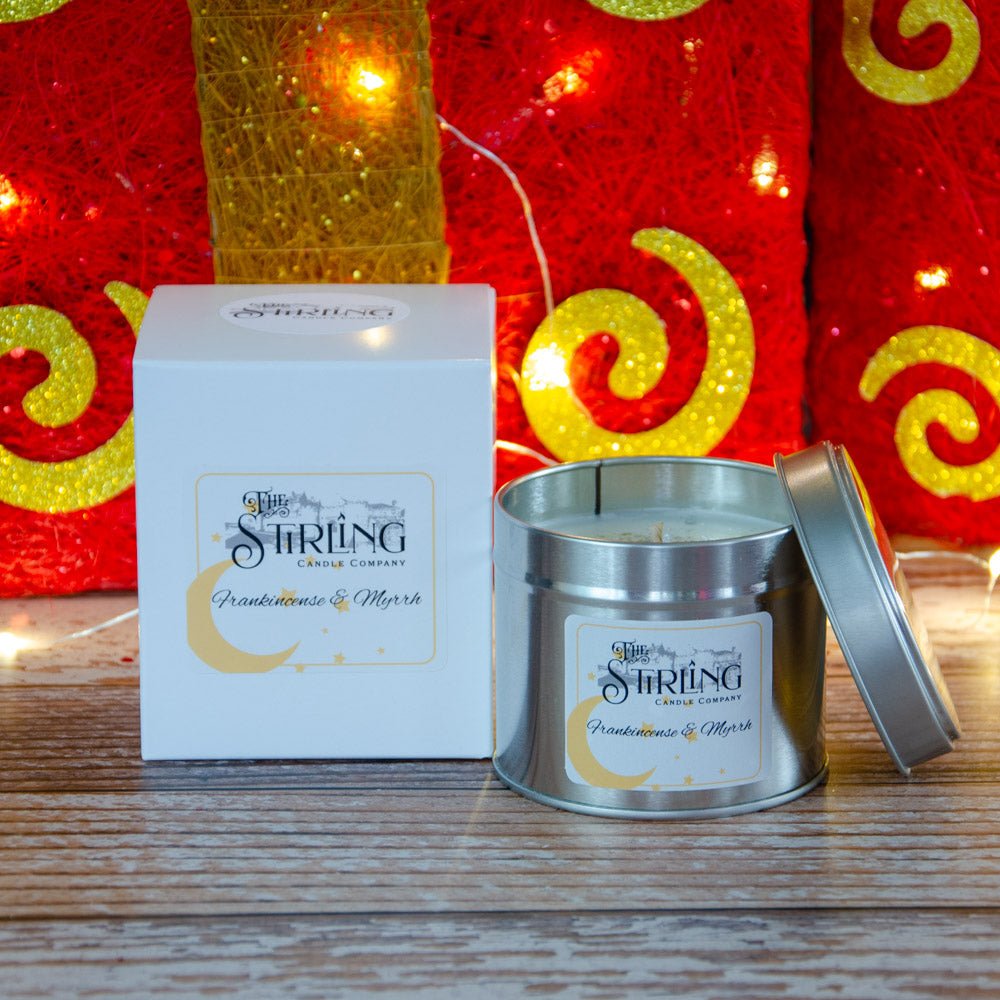 Frankincense & Myrrh - Travel Tin Candle - Cotton Wick - REGN
