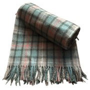 Fraser Hunting Recycled Wool Blanket in Soft Tartan Check - REGN