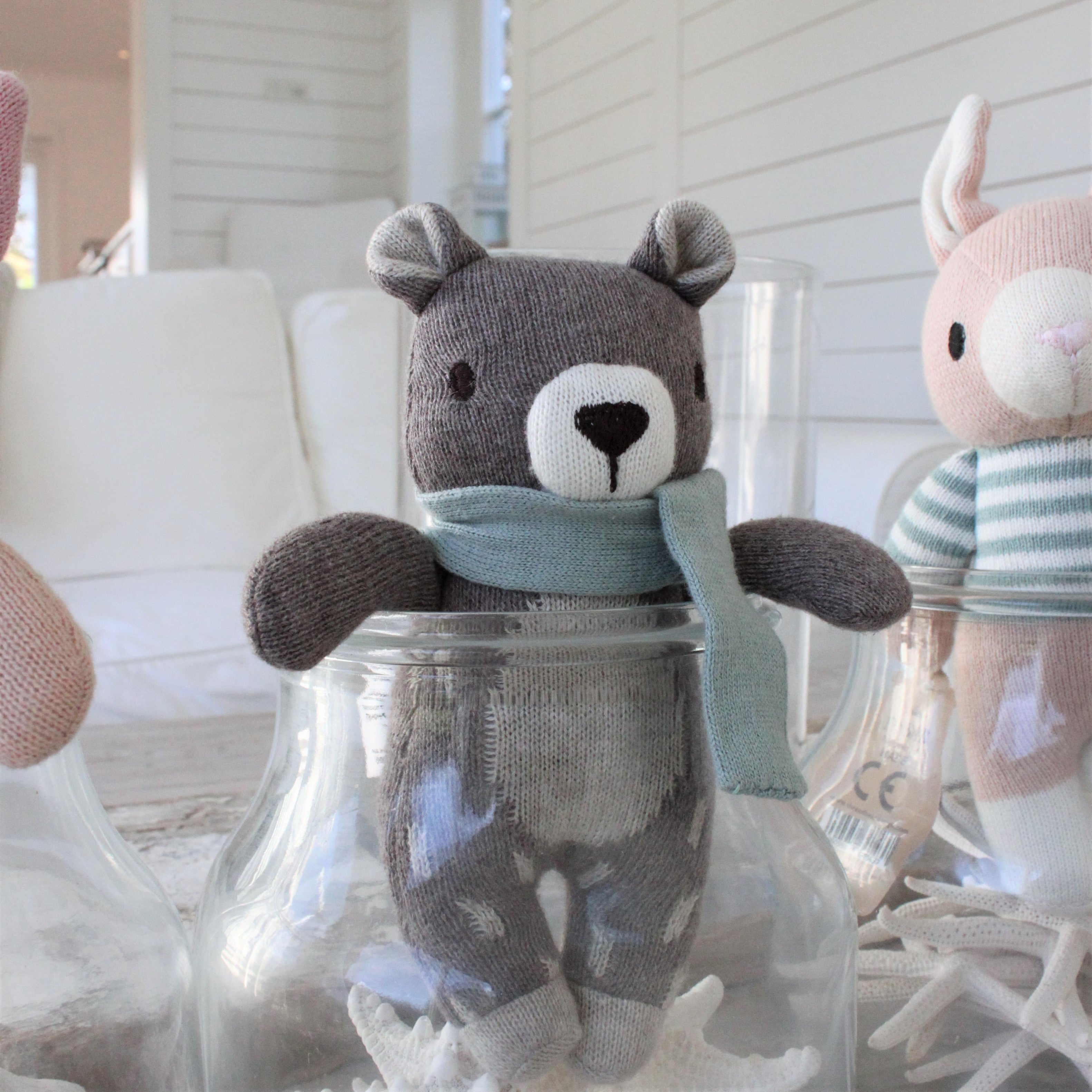 Fred The Bear Knitted Toy + Gift Box - REGN