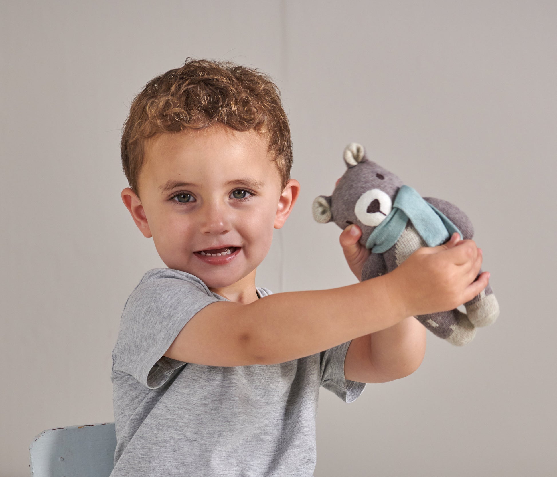Fred The Bear Knitted Toy + Gift Box - REGN